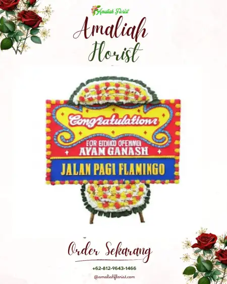 Sewa Papan Bunga Menjalin